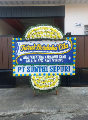Papan Bunga Duka di Kempo